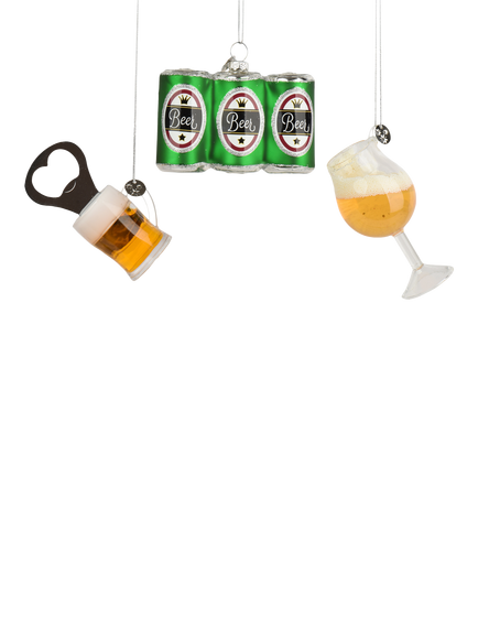 Kaemingk Boxed Beer Baubles, Set of 6 - view 2, Multi