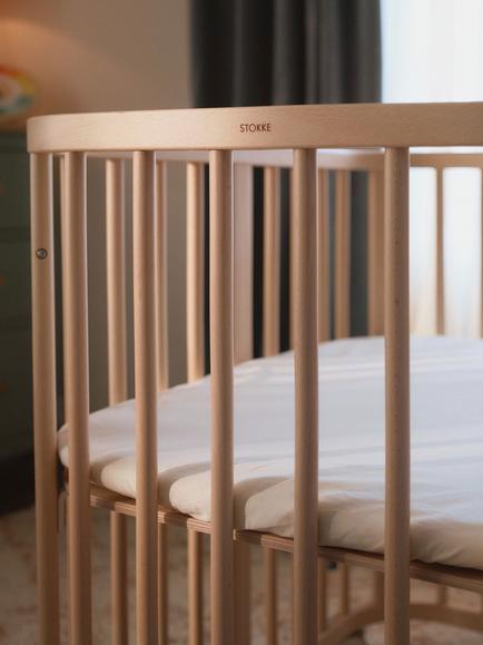 Stokke Nighti Mini Fitted Sheet, 60 x 80cm - view 2, White