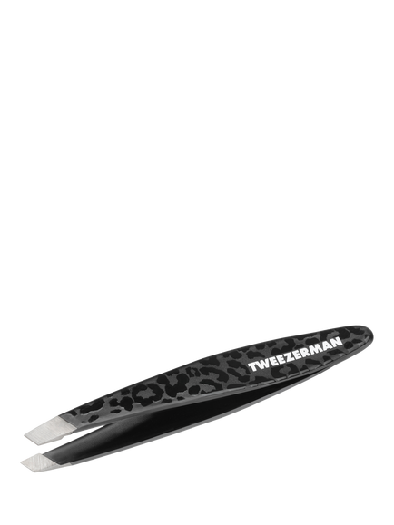 Tweezerman Mini Slant Tweezer, Leopard, Black Leopard