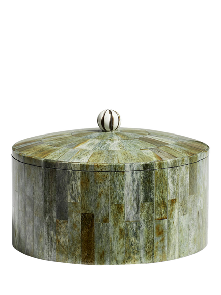 OKA Rahasya Bone Storage Container & Lid, Green, Green
