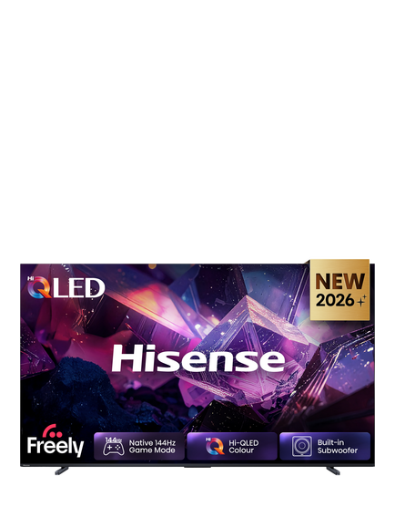 Hisense 100E7STUK PRO (2026) QLED HDR 4K Ultra HD Smart AI TV, 100 inch with Dolby Atmos, Charcoal Grey, Charcoal Grey