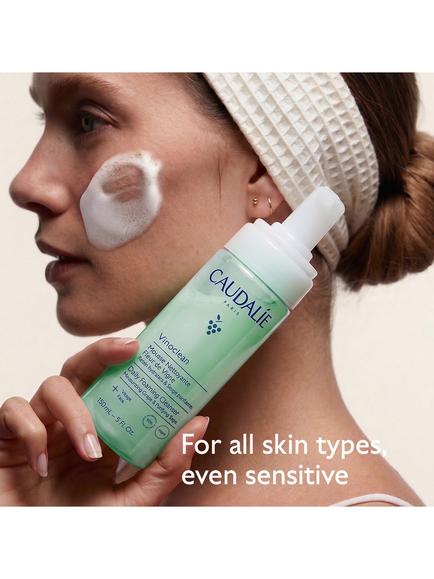 Caudalie Vinoclean Daily Foam Cleanser, 150ml - view 2, Clear Clear