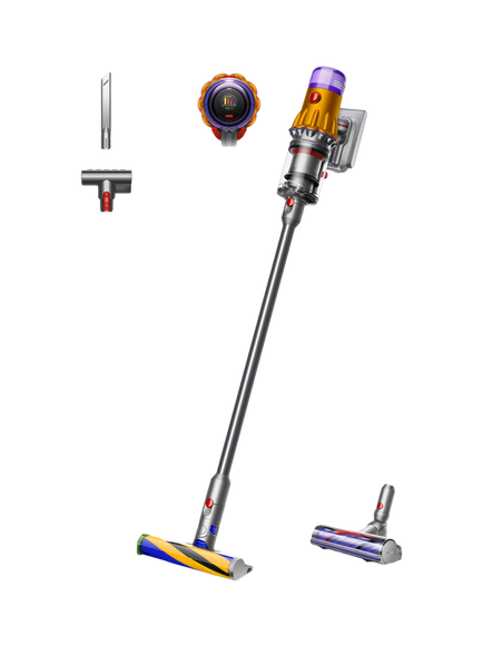 Dyson V12 Detect Slim Absolute Cordless Vacuum Cleaner, Yellow / Nickel, Yellow / Nickel