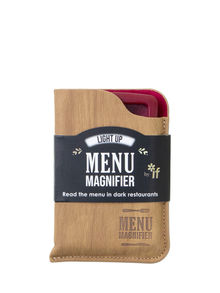 IF Light Up Menu Magnifier, Red Multi Red