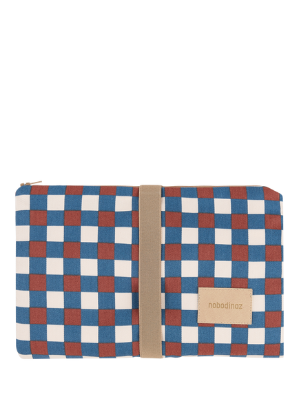Nobodinoz Hyde Park Changing Mat, Blue, Blue
