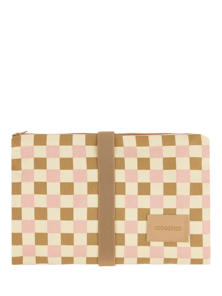 Nobodinoz Hyde Park Changing Mat, Rose, Rose