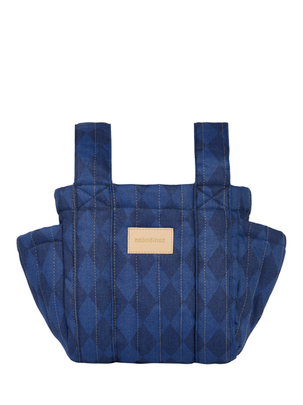 Nobodinoz Hyde Park Pram Organiser, Denim - view 2, Denim