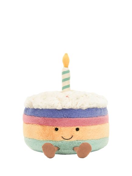 Jellycat Amuseables Rainbow Birthday Cake Soft Toy - view 2, Multi