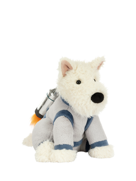Jellycat Munro Scott Dog Space Outfit Soft Toy, Multi