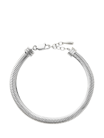 Missoma Classic Snake Chain Bracelet, Silver, Silver