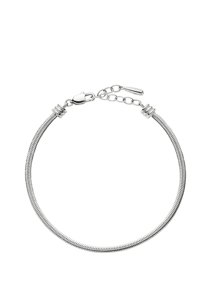 Missoma Thin Snake Chain Bracelet, Silver, Silver