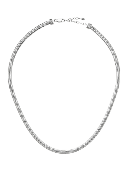 Missoma Classic Snake Chain Necklace, Silver, Silver