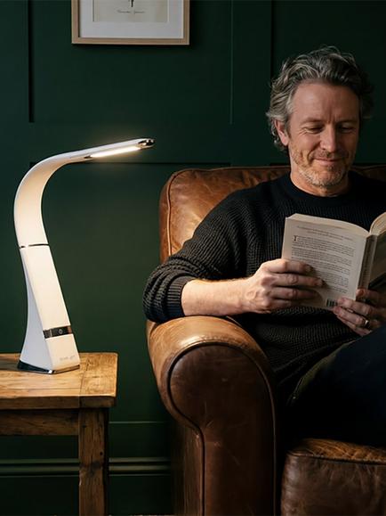 Serious Readers HD ROAM Cordless Portable Table Lamp, White - view 2, White