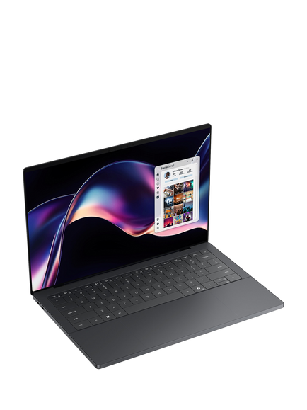 Dell XPS 14 DA14260 Laptop, Intel Core Ultra X7 Processor, 32GB RAM, 512GB SSD, 14” 8K Ultra HD OLED Touchscreen, Shimmer - view 2, Shimmer