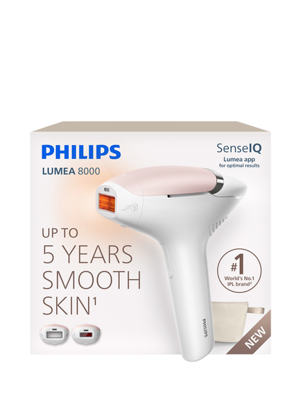 Philips LUMEA IPL 8000 Series Hair Remover, Pearl Peach - view 2, Pearl Peach