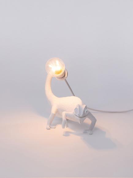Seletti Chameleon Still Table Lamp, White, White