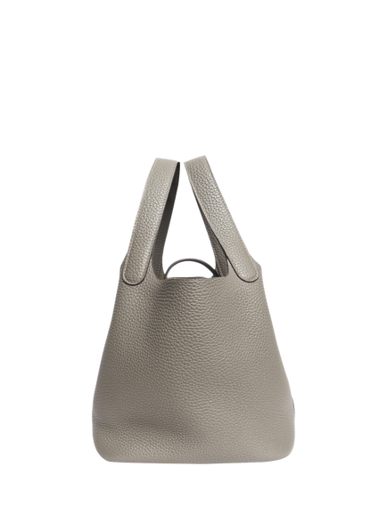 Pre-loved Hermès 2019 Picotin 18 Bag, Grey - view 2, Grey