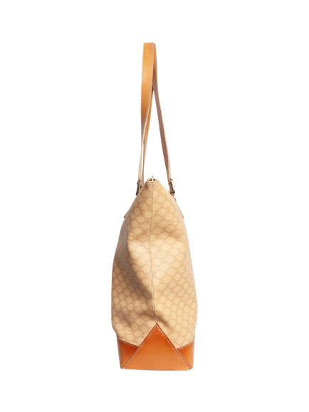 Pre-loved CELINE Vintage Macadam Tote Bag, Beige - view 2, Beige