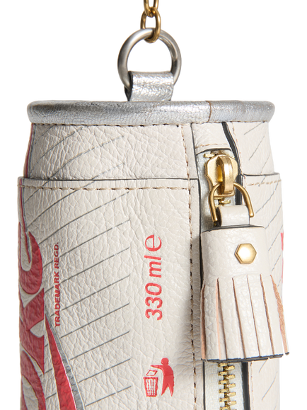 Anya Hindmarch Diet Coke Leather Coin Purse, Optic White - view 2, Optic White