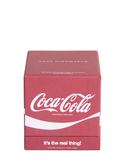 Anya Hindmarch Coca-Cola Embossed Leather Holder & Candle, Red - view 2, Red