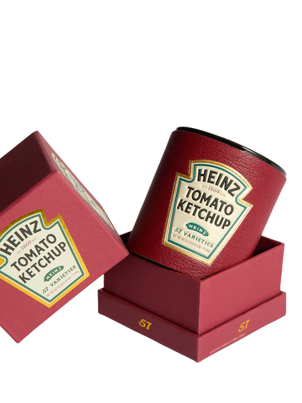 Anya Hindmarch Heinz Ketchup Embossed Leather Holder & Candle, Red, Vampire