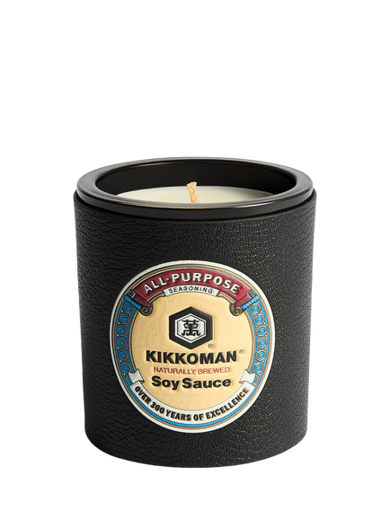 Anya Hindmarch Kikkoman Embossed Leather Holder & Candle, Black, Black