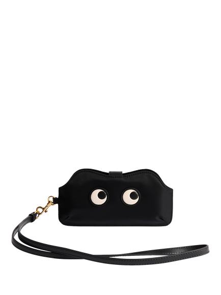 ANYA LIFE by Anya Hindmarch Eyes Sunglasses Pouch, Black, Black