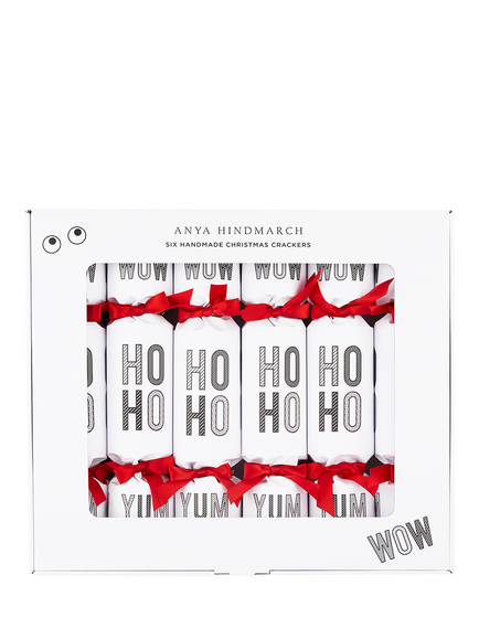 ANYA LIFE by Anya Hindmarch Christmas Sticker Crackers, Pack of 6, White