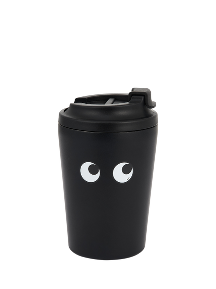 Anya Hindmarch Eyes Stainless Steel Travel Mug, 350ml, Black, Black