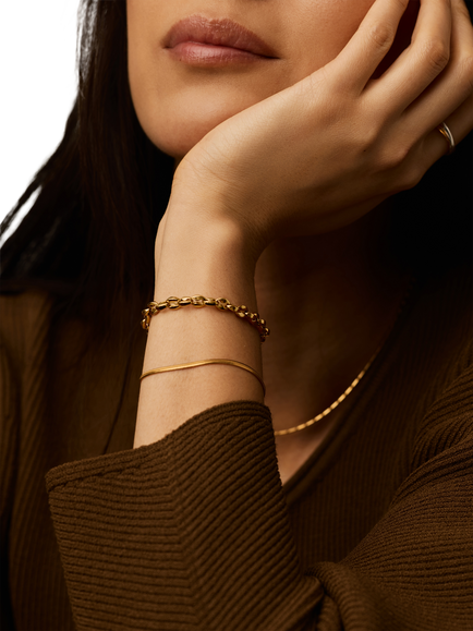 Missoma Mariner Chain Bracelet, Gold - view 2, Gold