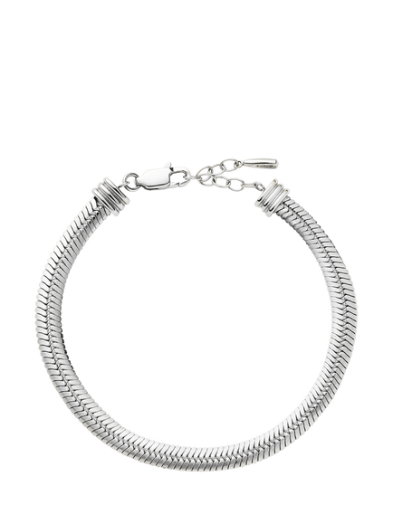 Missoma Classic Snake Chain Bracelet, Silver, Silver
