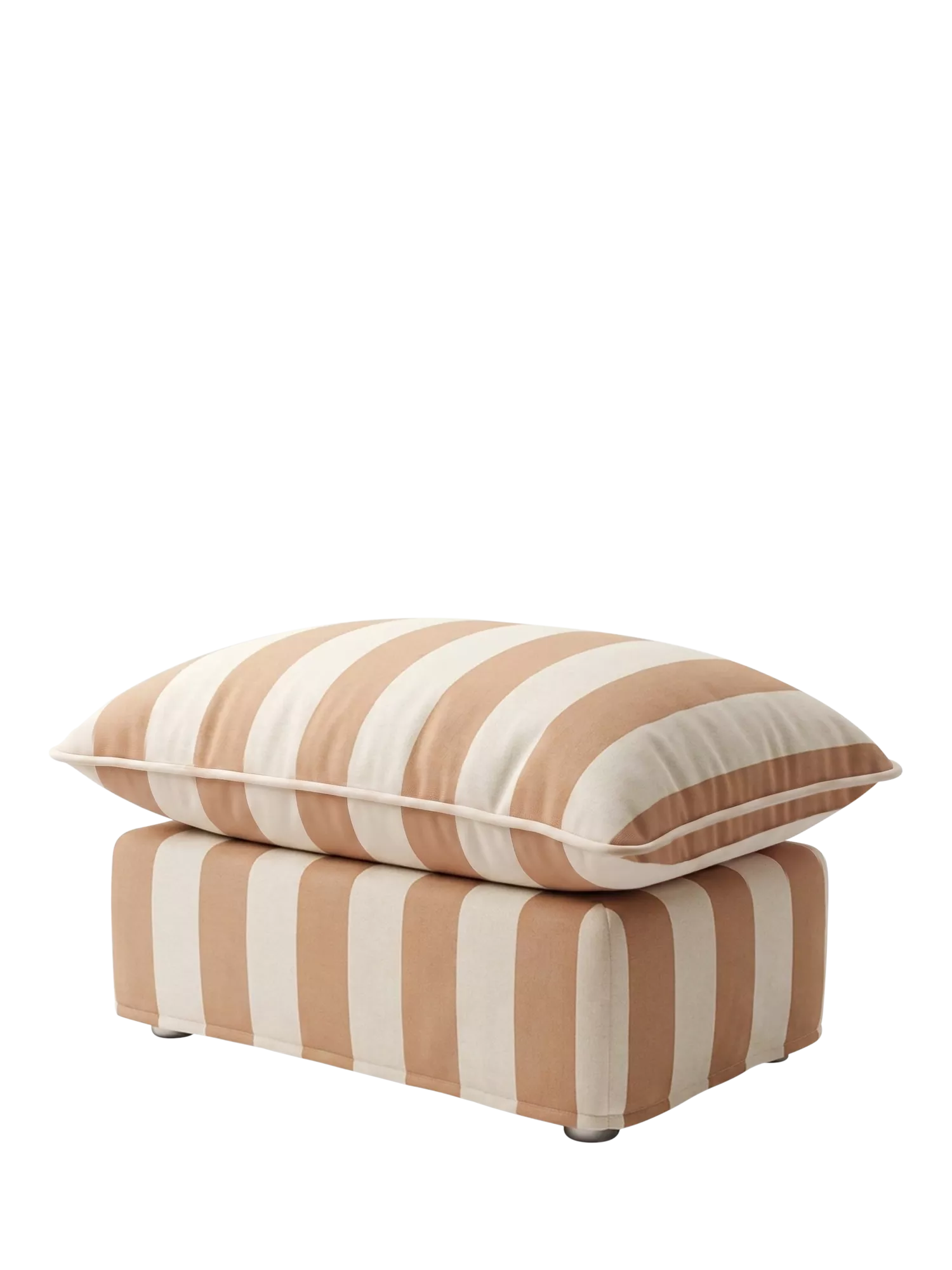 John Lewis x Sophie Conran Cocobella Footstool, Natural Stripe