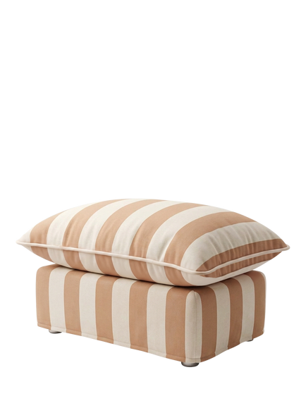 John Lewis x Sophie Conran Cocobella Footstool, Natural Stripe, Natural Stripe