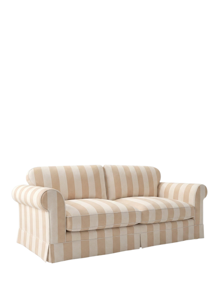 John Lewis x Sophie Conran Cocobella Grand 4 Seater Sofa, Natural Stripe - view 2, Natural Stripe