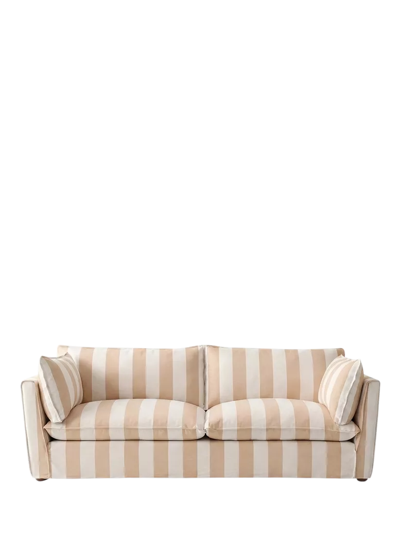 John Lewis x Sophie Conran Cocobella Large 3 Seater Sofa, Natural Stripe