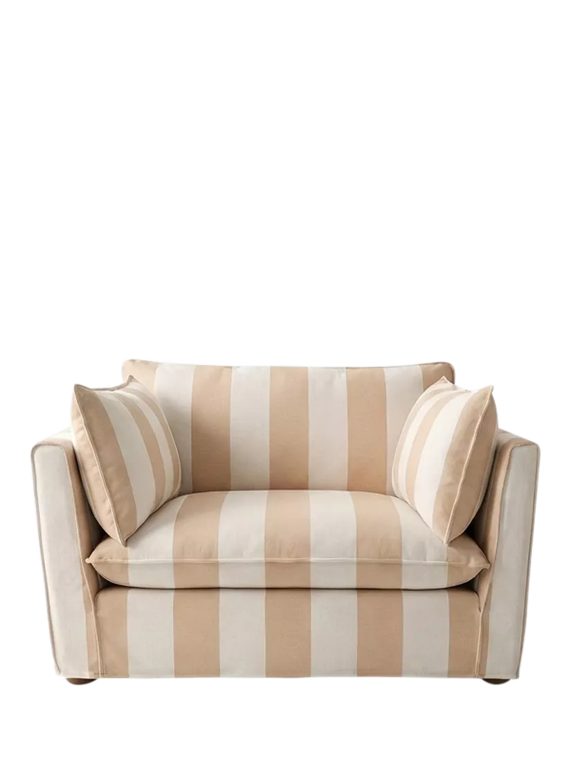 John Lewis x Sophie Conran Cocobella Small 2 Seater Sofa, Natural Stripe