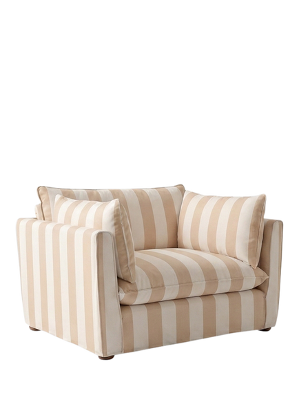John Lewis x Sophie Conran Cocobella Small 2 Seater Sofa, Natural Stripe - view 2, Natural Stripe