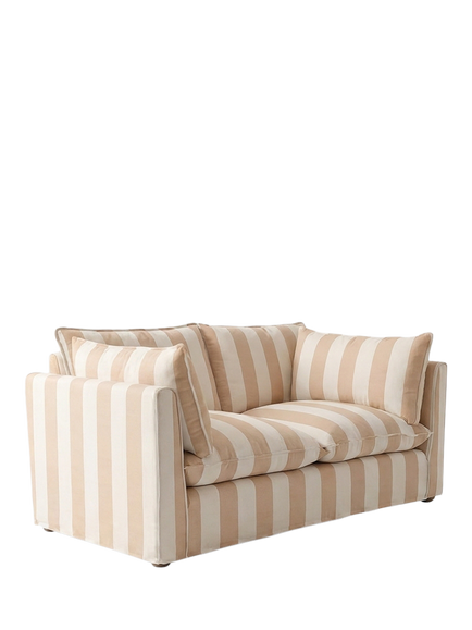 John Lewis x Sophie Conran Cocobella Small 2 Seater Sofa, Natural Stripe - view 2, Natural Stripe