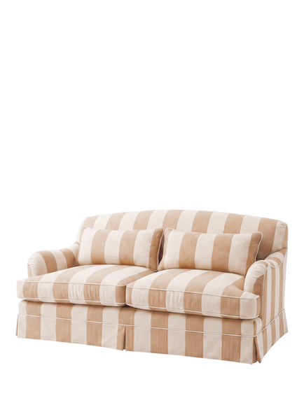 John Lewis x Sophie Conran Felix II Medium 3 Seater Sofa, Natural Stripe - view 2, Natural Stripe