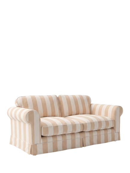 John Lewis x Sophie Conran Salthrop Medium 2 Seater Sofa, Natural Stripe - view 2, Natural Stripe