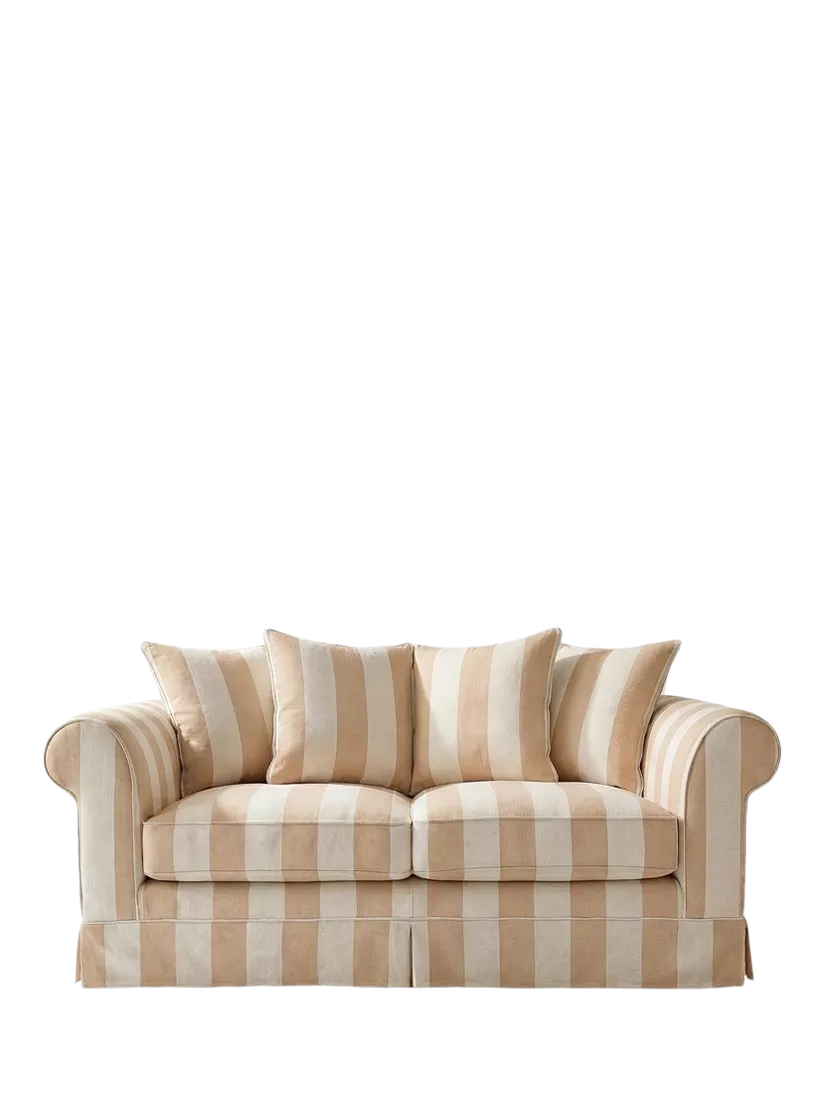 John Lewis x Sophie Conran Salthrop Large 3 Seater Sofa, Natural Stripe