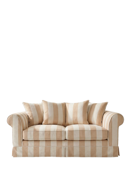 John Lewis x Sophie Conran Salthrop Large 3 Seater Sofa, Natural Stripe, Natural Stripe