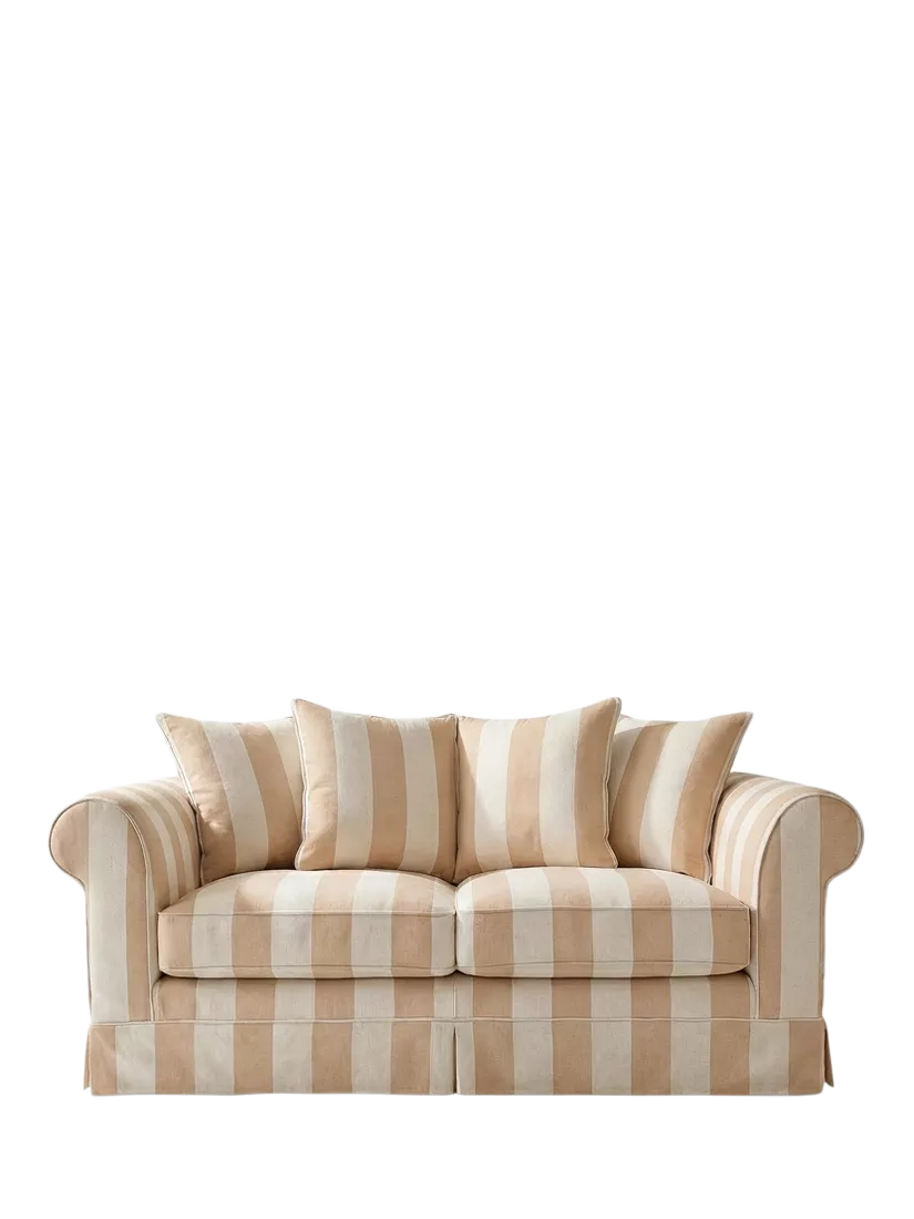 John Lewis x Sophie Conran Salthrop Scatter Back Medium 2 Seater Sofa, Natural Stripe