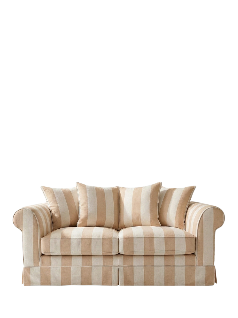 Salthrop Range, John Lewis x Sophie Conran Salthrop Scatter Back Medium 2 Seater Sofa, Natural Stripe