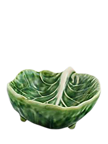 Bordallo Pinheiro Cabbage Earthenware Small Bowl, 9cm, Green, Green