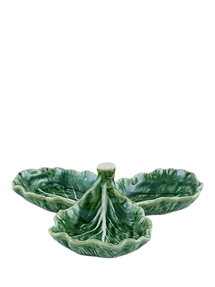 Bordallo Pinheiro Cabbage Earthenware Olive Dish, Green, Green