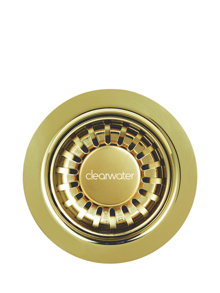 Clearwater Kitchen Sink Waste, Gold, Gold