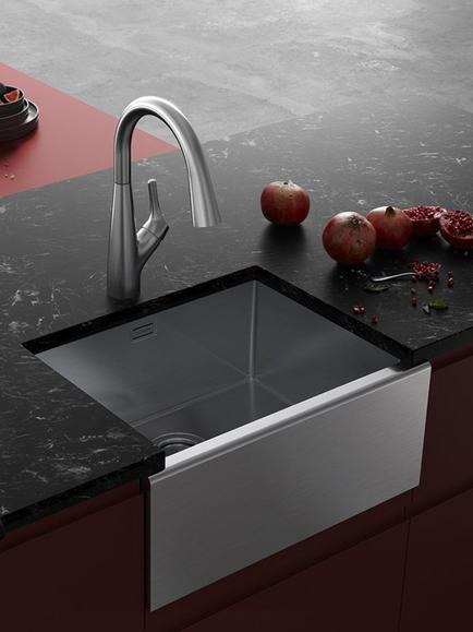 Clearwater Infinity Belfast Single Bowl Inset Kitchen Sink, Stainless Steel - view 2, Stainless Steel
