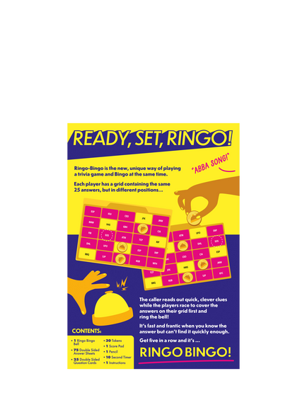 Blue Skies Ringo-Bingo Trivia Game - view 2, Multi Multi