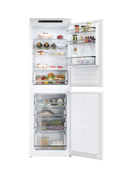 Haier Series 4 HB50T618FMK Integrated 50/50 Fridge Freezer, White, White